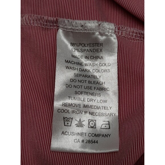 FootJoy FJ Mens Pink Polo Golf Shirt L Short Sleeve - Picture 10 of 10